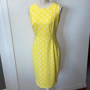 Calvin Klein yellow and white dress size 6
